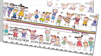 Cartoon Kid Side Tear Checks