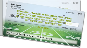 Football Quote Side Tear Checks
