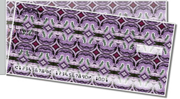 Purple Pattern Side Tear Checks