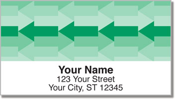 Monochrome Arrow Address Labels