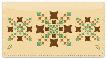 Polygon Pattern Checkbook Cover