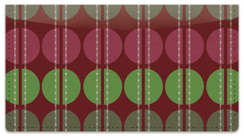 Polka Dot Split Checkbook Cover