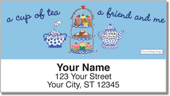 Carol Eldridge Tea Time Address Labels