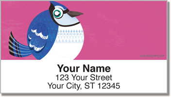 Round Bird Address Labels