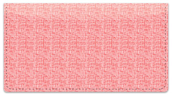 Pink Linen Checkbook Cover