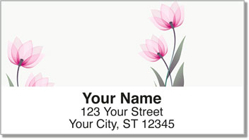 Easy-Going Flower Address Labels