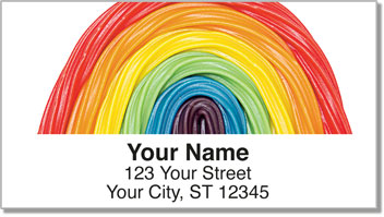 Licorice Rainbow Address Labels