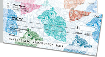 Colorful Owl Side Tear Checks