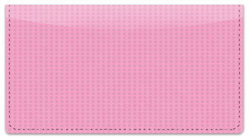 Pink & Black Checkbook Cover