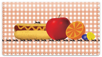Picnic Ants Checkbook Cover