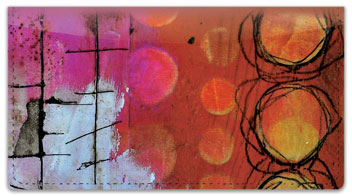 Encaustic Checkbook Cover
