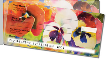 Kay Smith Pansies Side Tear Checks