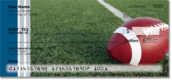 Blue & Silver Football Fan Checks