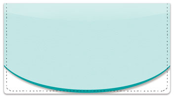 Oval Line Checkbook Cover