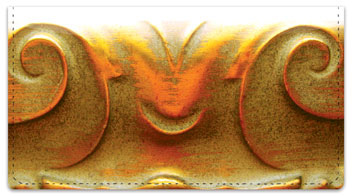 Ornate Curl Checkbook Cover