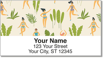 Beach Pattern Address Labels