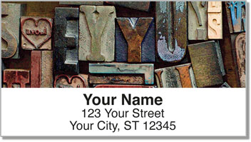 Hot Press Type Address Labels