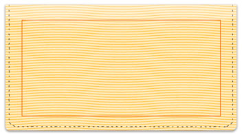 Orange Safety Checkbook Cover