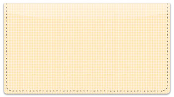 Orange Cross-Hatch Checkbook Cover