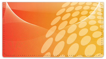 Orange Contempo Checkbook Cover