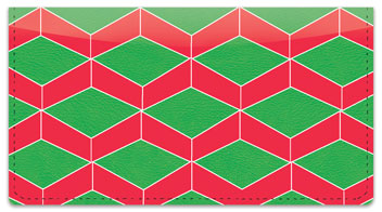 Optical Illusion Checkbook Cover