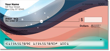 Flowing Ribbon Checks