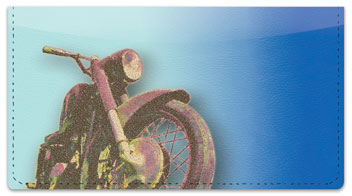 Old School Motorcycle Checkbook Cover