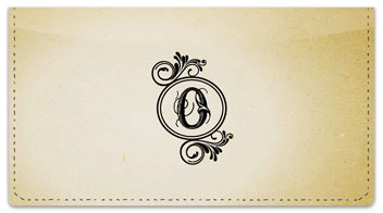 O Monogram Checkbook Cover