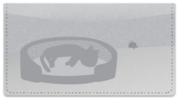 Nocturnal Kitty Checkbook Cover