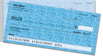 Blue Linen Side Tear Checks