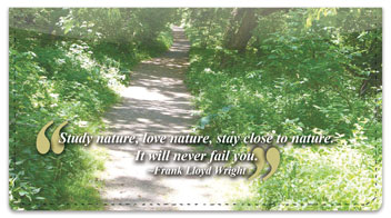 Nature Quotation Checkbook Cover