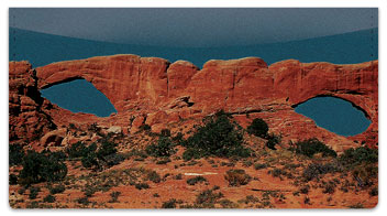 Natural Arch Checkbook Cover