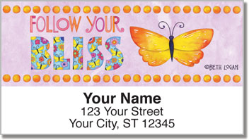 Happy Thoughts Address Labels