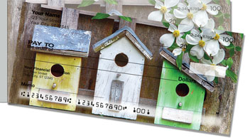 Country Birdhouse Side Tear Checks