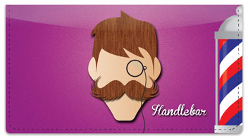 Mustache Checkbook Cover