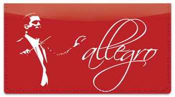 Music Conductor Checkbook Cover