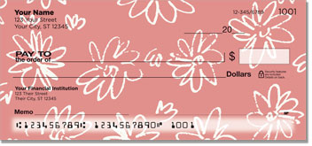 Girly Flower Checks