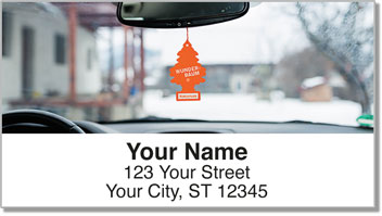 Car Mirror Decor Address Labels