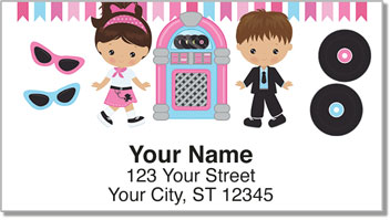 Sock Hop Address Labels