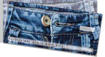 Favorite Jeans Side Tear Checks