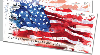 American Flag Side Tear Checks