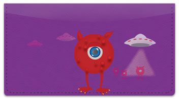Martian Monster Checkbook Cover