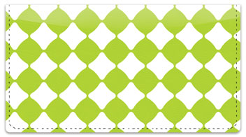 Lime Green Bead Checkbook Cover
