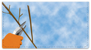 Lawn Care Checkbook Cover