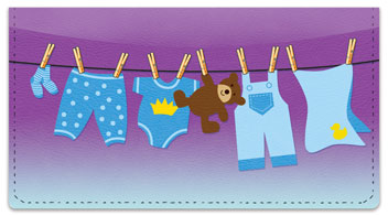 Laundry Day Checkbook Cover