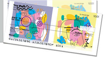 Cubism Art Side Tear Checks