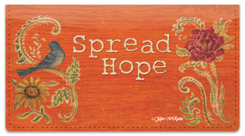 Fresh Picked Signs Checkbook Cover