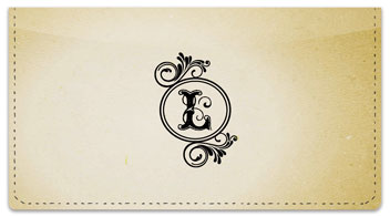 L Monogram Checkbook Cover