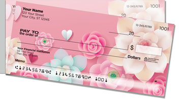 Pink Flower Side Tear Checks