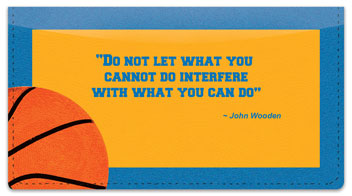 John Wooden Checkbook Cover